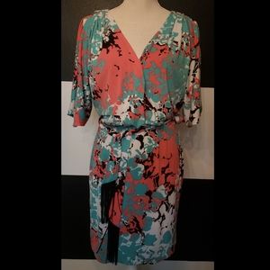 Jessica Simpson "Capri Breeze" faux wrap dress